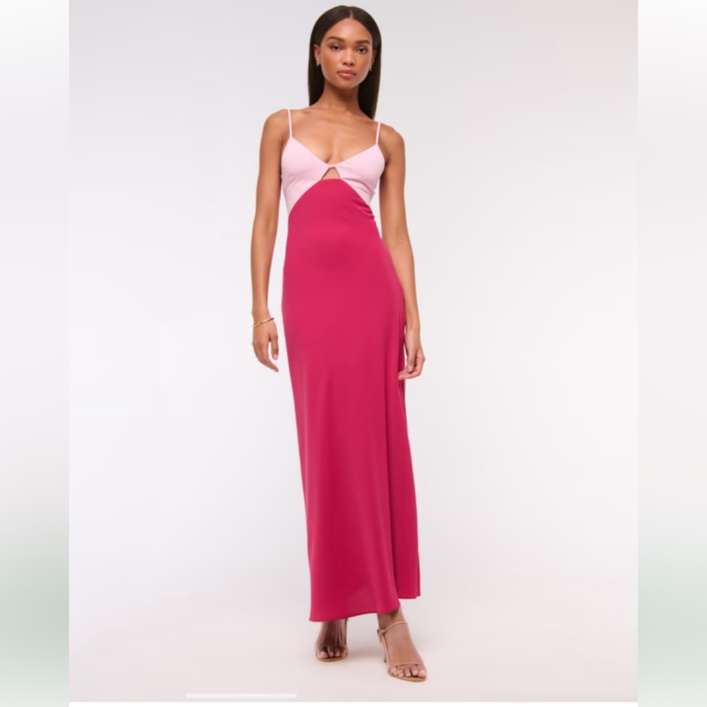 Abercrombie & Fitch Pink Maxi Dress